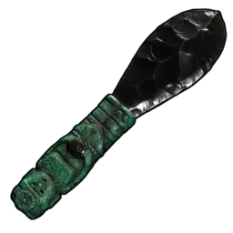 Нож из обсидиановой кости