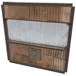 Металлическая витрина магазина