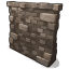 High external stone wall